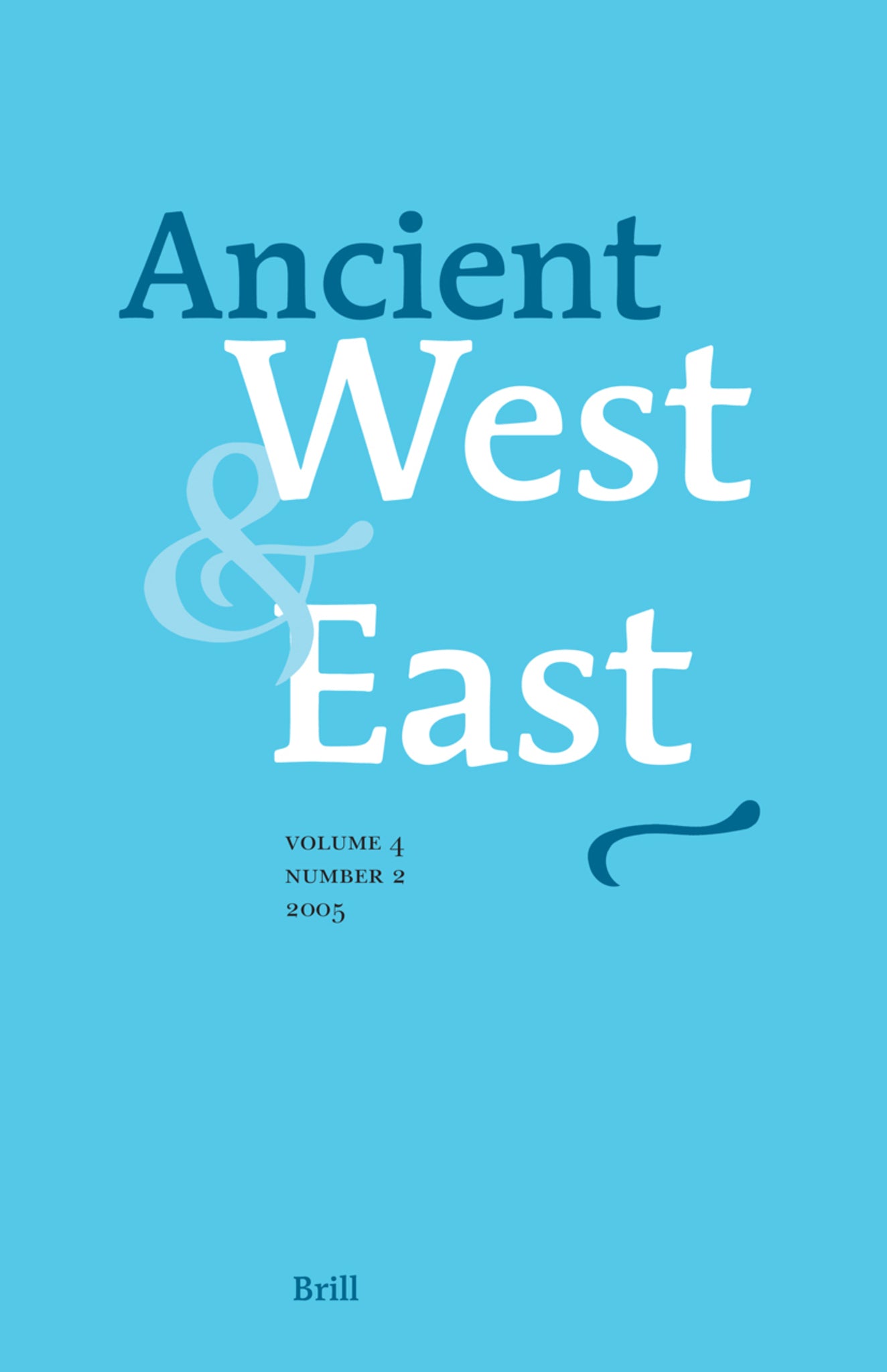 Cover image for Ancient West & East ISBN 9789004141773